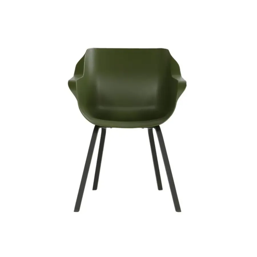 Hartman Sophie Element dining armstoel- moss groen - 4 st.