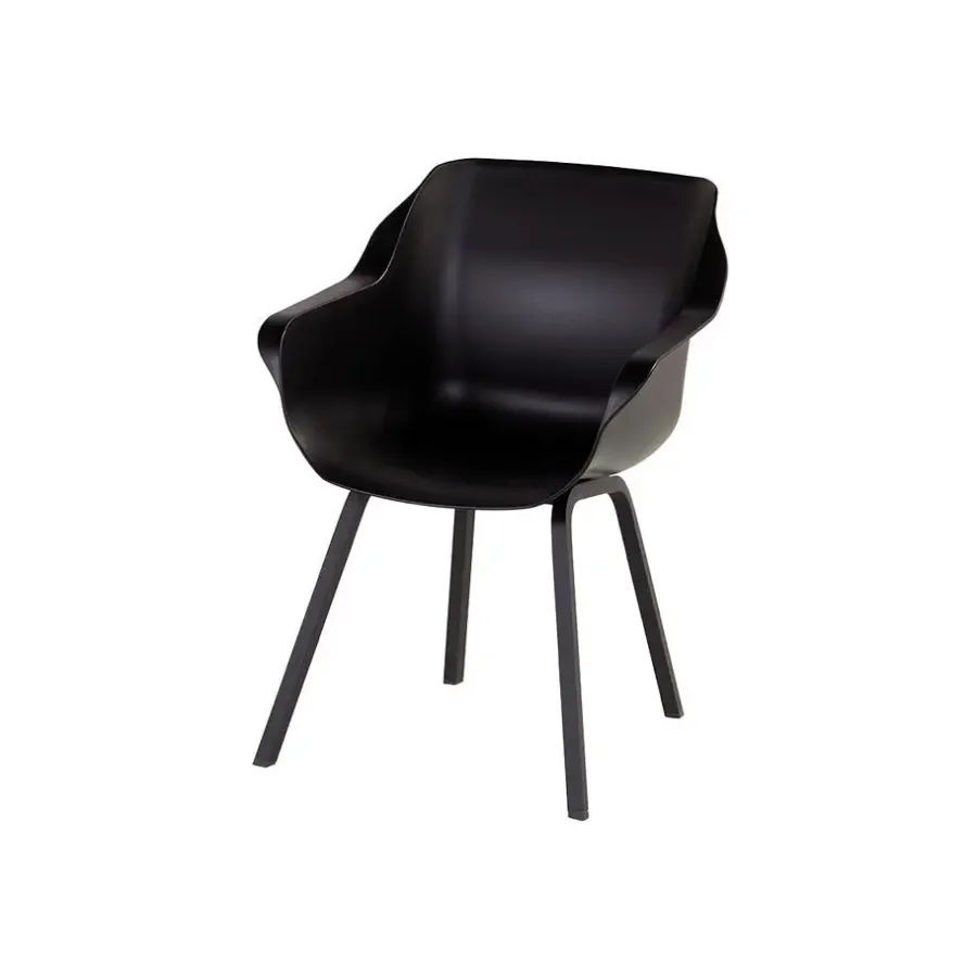 Hartman Sophie Element dining armstoel- Carbon black - 4 st.