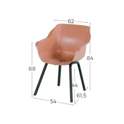 Tuinsets-Hartman Sophie Element Terra/Rome brown 170 cm. tuinset - 5-delig