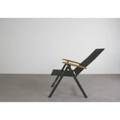 Tuinstoelen-Hartman verstelbare tuinstoel Napoli - Teak armleuning