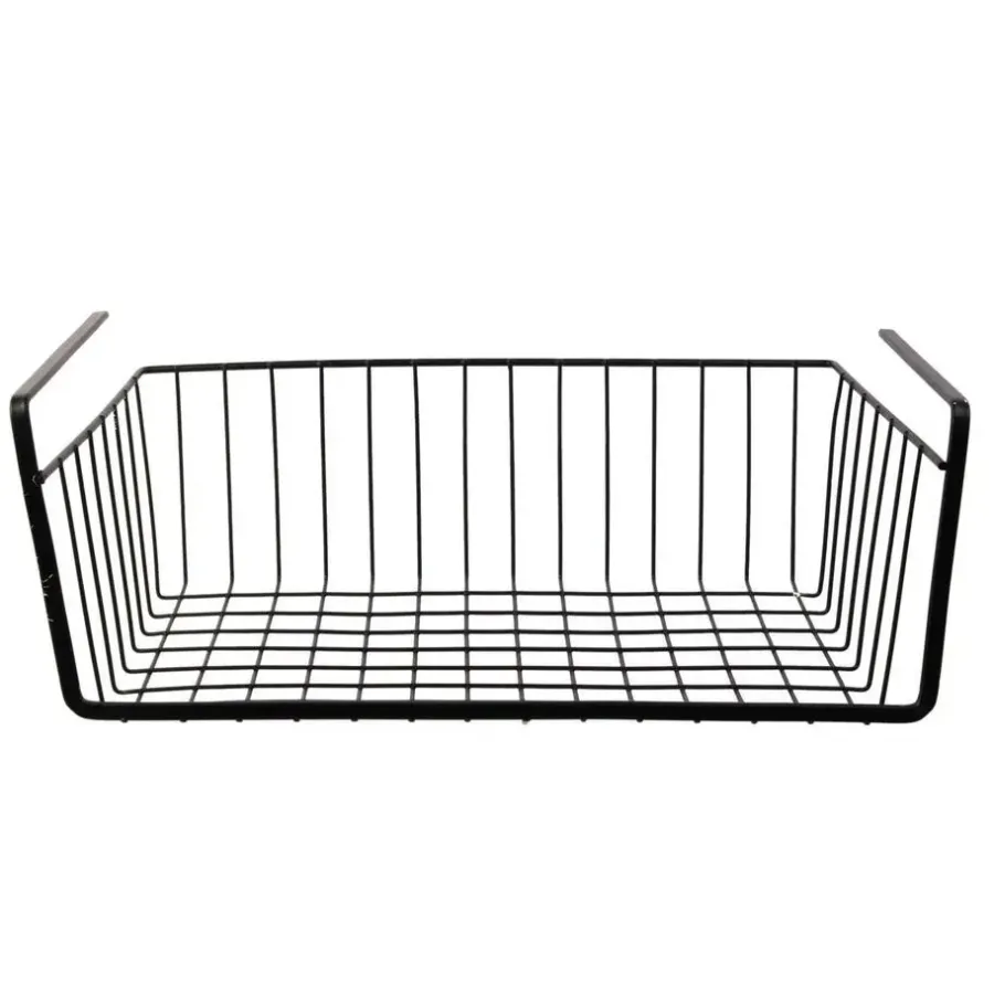 Leen Bakker HDF Hangmand voor kast - metaal - 40 x 26 x 14 cm - zwart