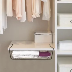 Leen Bakker HDF Hangmand voor kast - metaal - 40 x 26 x 14 cm - zwart