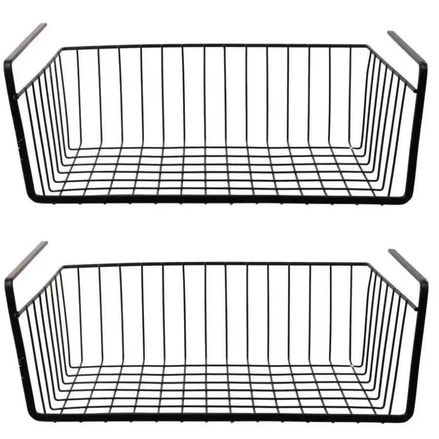 Leen Bakker HDF Hangmand voor kast - metaal - 40 x 26 x 14 cm - zwart
