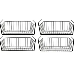 Leen Bakker HDF Hangmand voor kast - metaal - 40 x 26 x 14 cm - zwart