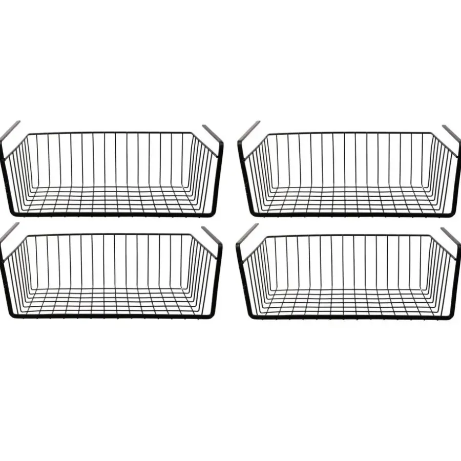 Leen Bakker HDF Hangmand voor kast - metaal - 40 x 26 x 14 cm - zwart