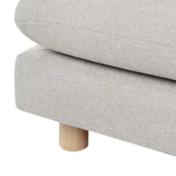 Hockers En Voetenbanken-Leen Bakker HEDEN - Ottomaan - Beige - Polyester