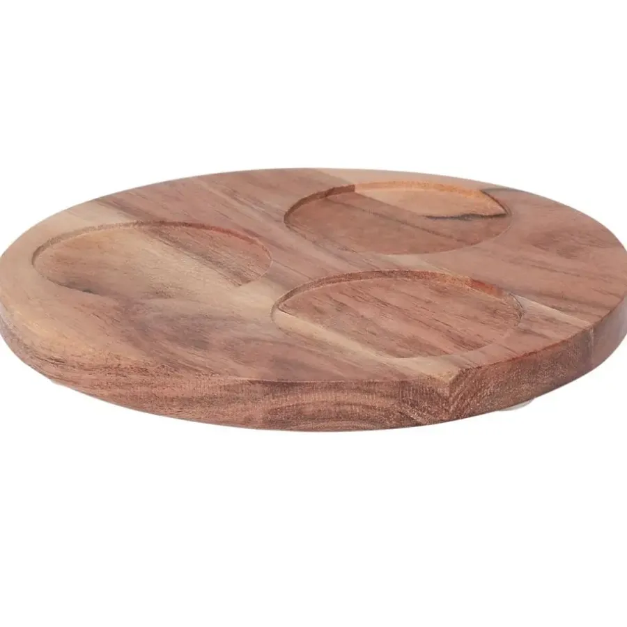 Beliani HERAKLION - Dienblad - Meerkleurig - Hout