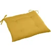 Tuinstoelkussens-Hesperide Tuinstoelkussen - geel - uv-bestendig - 40 x 4 cm