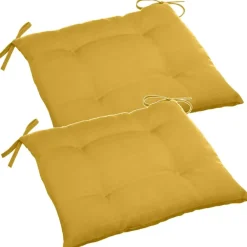 Tuinstoelkussens-Hesperide Tuinstoelkussen - geel - uv-bestendig - 40 x 4 cm