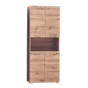 Hoge Kasten-Hioshop AmandaMando kolomkast 4 deuren- 1 open vak eiken decor