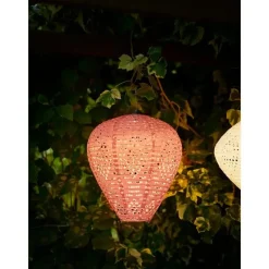 Merkloos Hioshop Arna lantaarn oplaadbaar roze