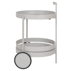 Trolleys-Hioshop Beja barwagen 2 planken grijs