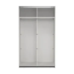 Draaideurkasten-Hioshop Como schuifdeurkast 2 deuren 120x200cm wit