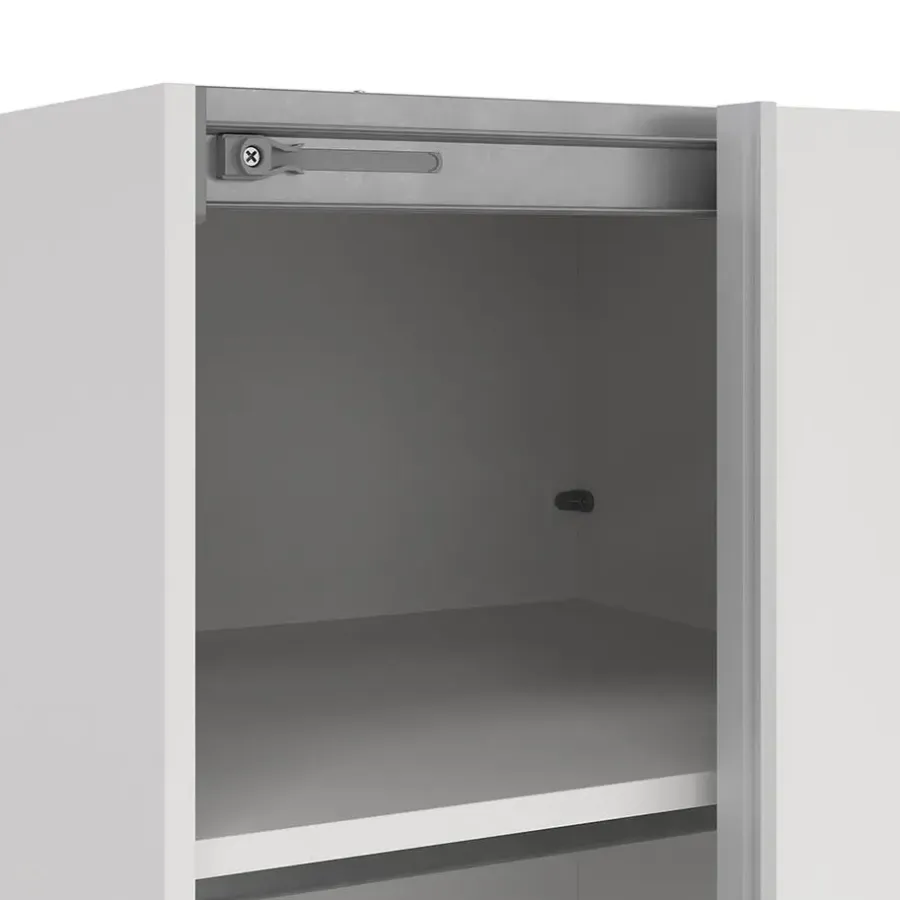 Hioshop Como schuifdeurkast 2 deuren 120x220cm wit