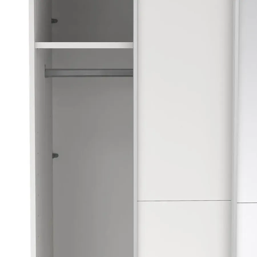 Hioshop Como schuifdeurkast 2 deuren 120x220cm wit
