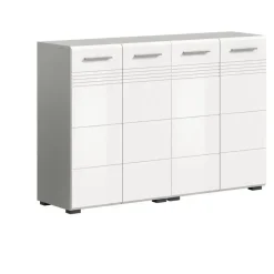 Badmeubelsets-Merkloos Hioshop Copa badkamer C7 wit hoogglans- lichtgrijs