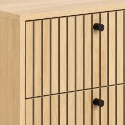 Hioshop Dylan nachtkastje 2 lades natuur