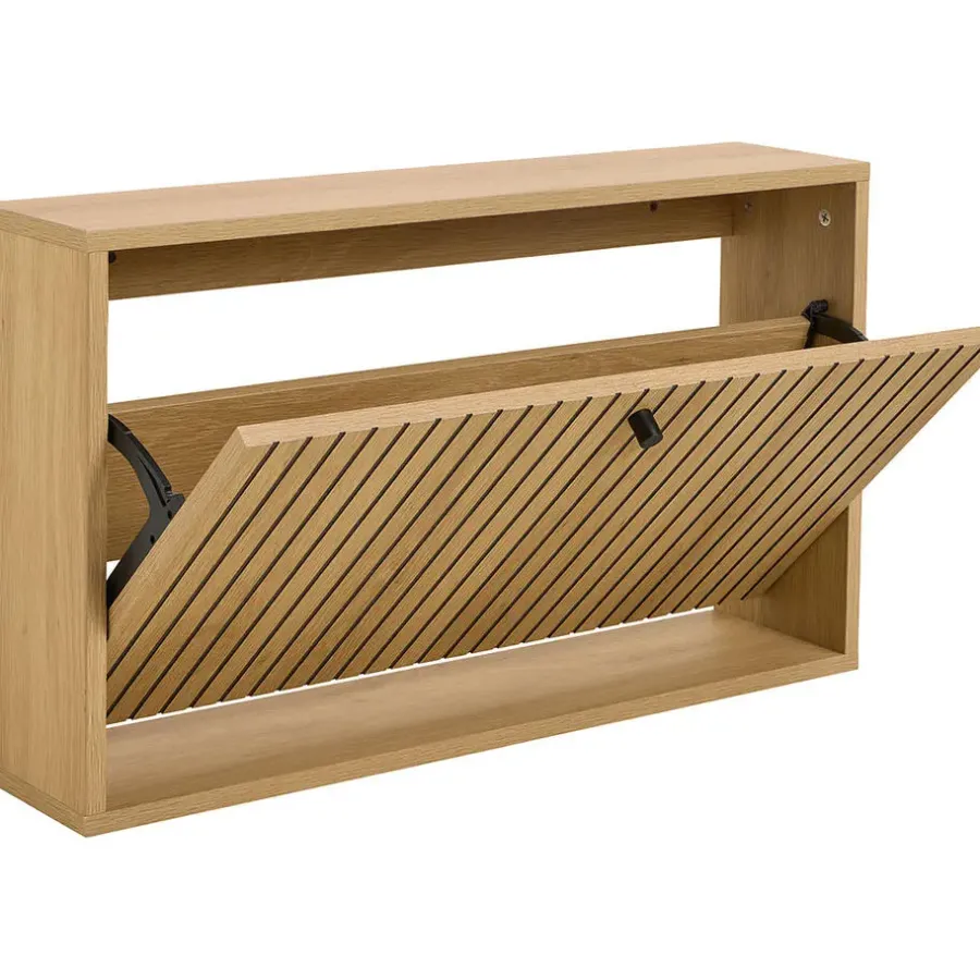Hioshop Dylan schoenenkast 1 lade natuur
