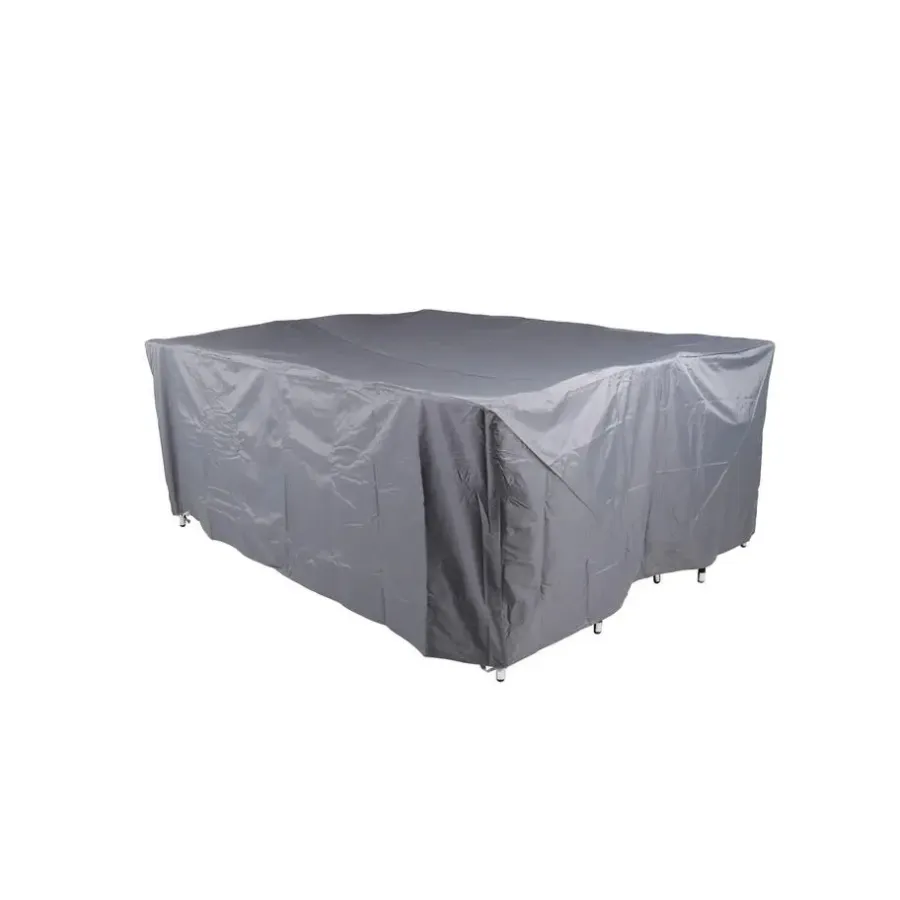 Tuinmeubelbeschermers-Merkloos Hioshop Furnco hoes voor tuinmeubelen 130 x 210 x 160 cm grijs