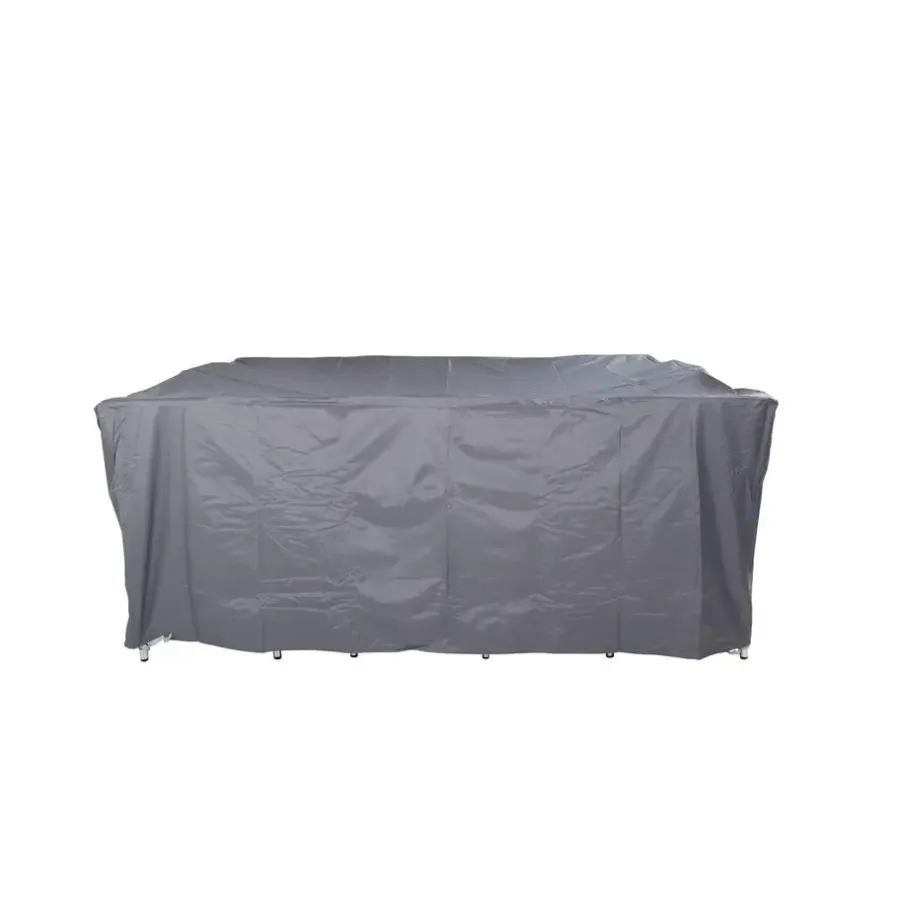 Tuinmeubelbeschermers-Merkloos Hioshop Furnco hoes voor tuinmeubelen 130 x 210 x 160 cm grijs