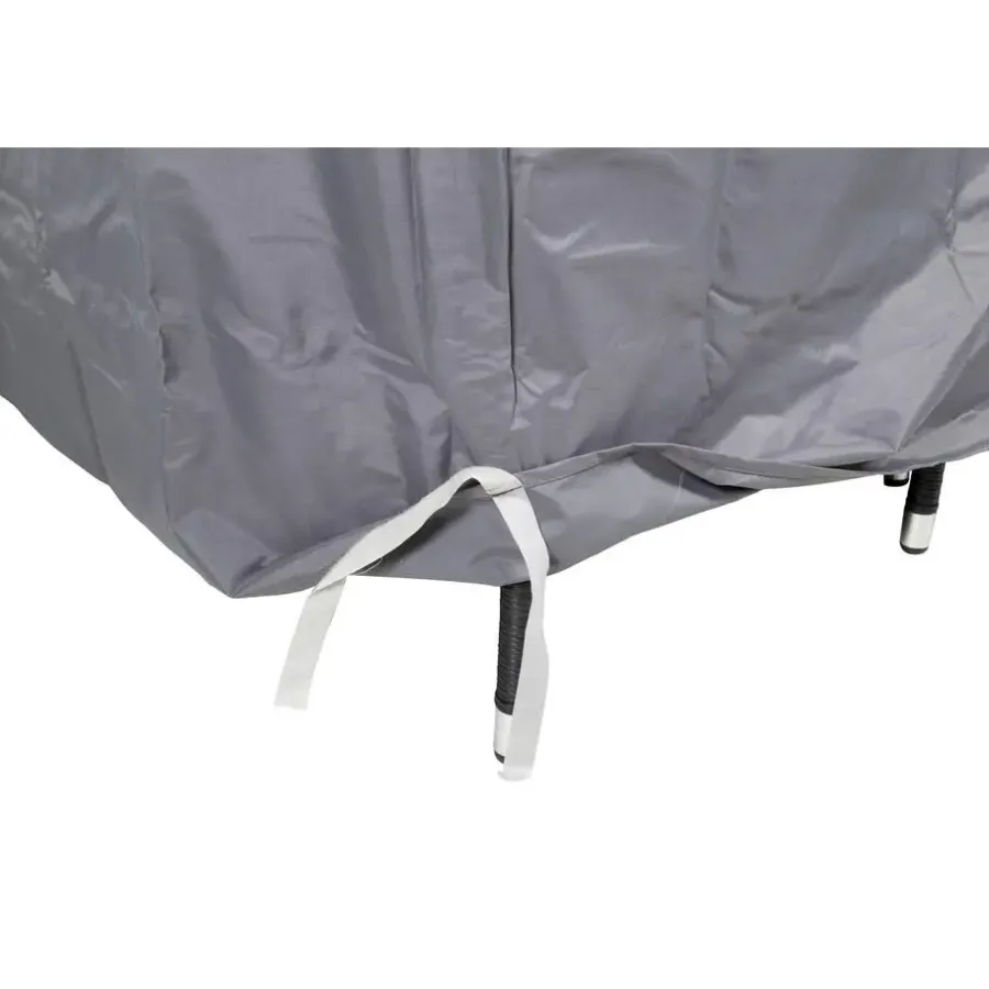 Tuinmeubelbeschermers-Merkloos Hioshop Furnco hoes voor tuinmeubelen 130 x 210 x 160 cm grijs