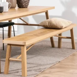 Eetkamerbanken-Hioshop Galdor bank Visgraat eiken decor