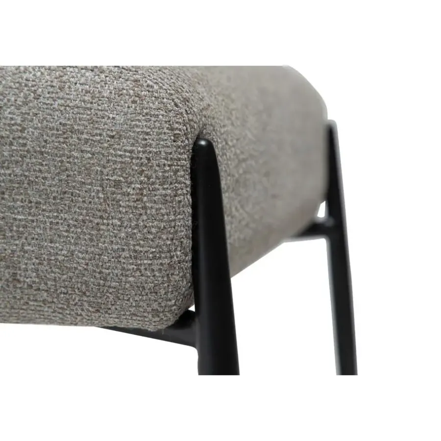 Merkloos Hioshop Glam Dan-Form poef bouclé lichtbruin