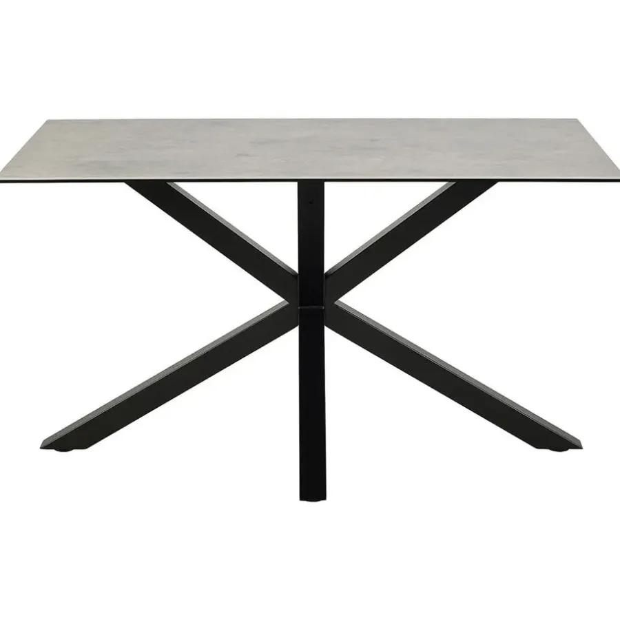 Rechthoekige Eettafels|Industriële Eettafels-Hioshop Heaven eetkamertafel 80x135cm grijs