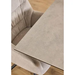 Rechthoekige Eettafels|Industriële Eettafels-Hioshop Heaven eetkamertafel 80x135cm grijs