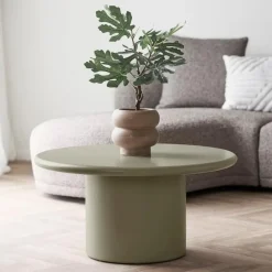 Salontafels-Merkloos Hioshop Henny salontafel Ø80cm groen