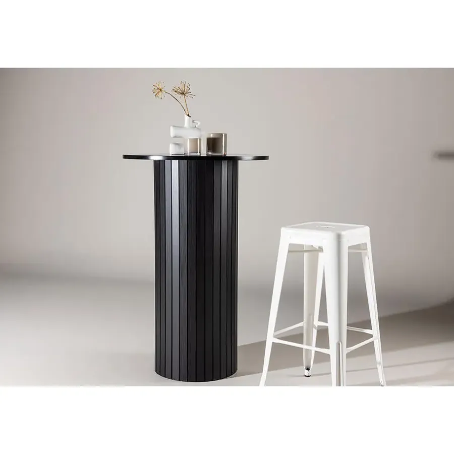 Hioshop Härön bartafel Ø70 cm zwart
