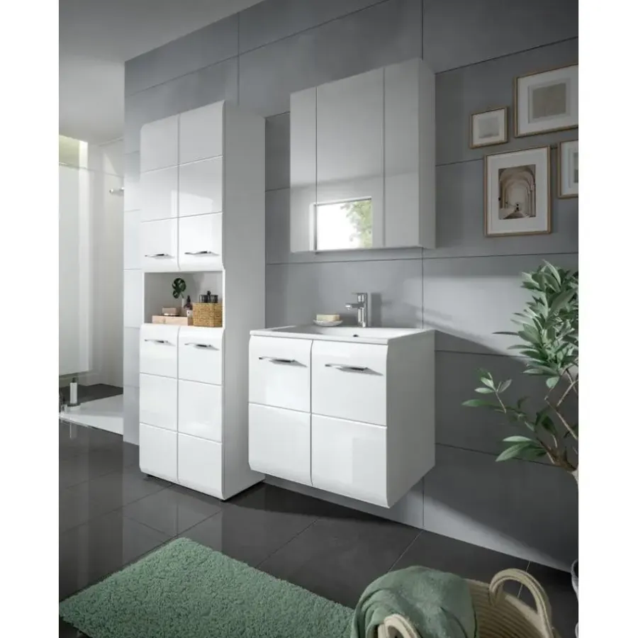 Merkloos Hioshop Ice badkamer I61 wit hoogglans- wit