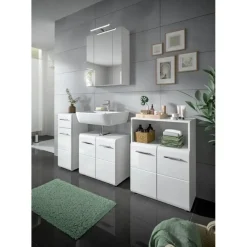 Merkloos Hioshop Ice badkamer I66 wit hoogglans- wit