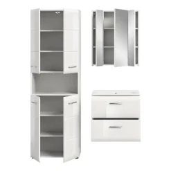 Merkloos Hioshop Ice badkamer I55 wit hoogglans- wit