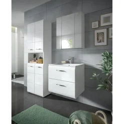 Merkloos Hioshop Ice badkamer I55 wit hoogglans- wit