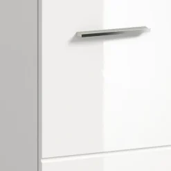 Wastafelkasten-Merkloos Hioshop Ice wastafel inclusief was 2 deuren wit hoogglans- wit