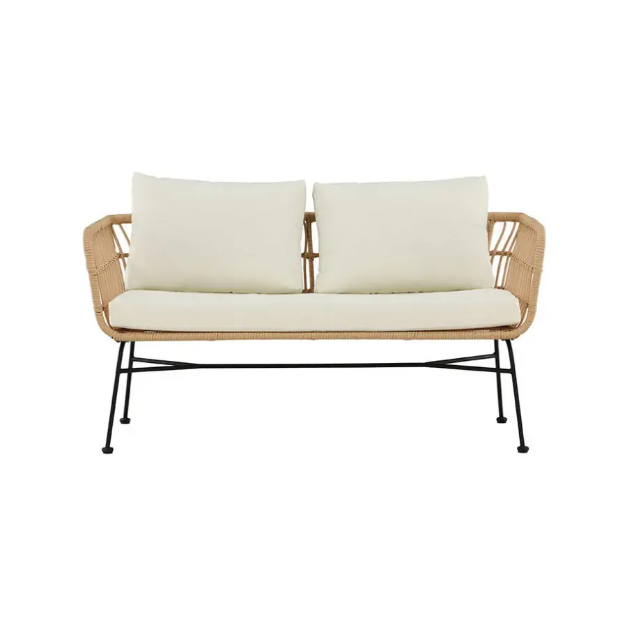 Loungebanken-Hioshop Isola tuinbank 3-persoons natuur