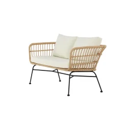 Loungebanken-Hioshop Isola tuinbank 3-persoons natuur
