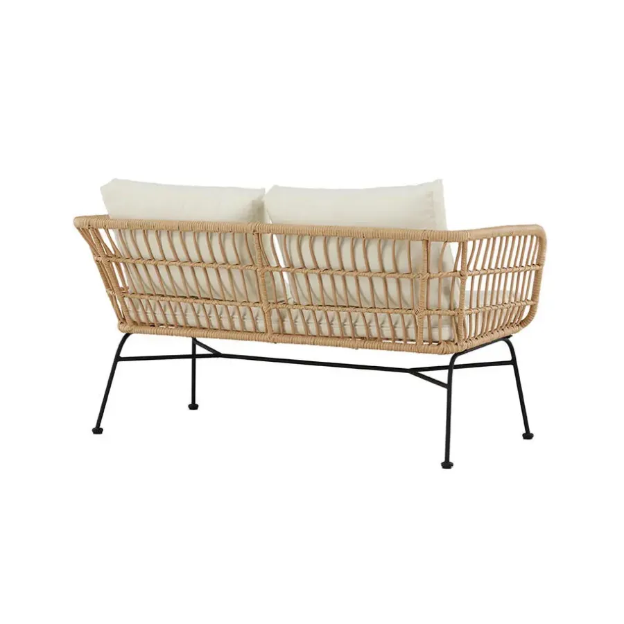 Loungebanken-Hioshop Isola tuinbank 3-persoons natuur