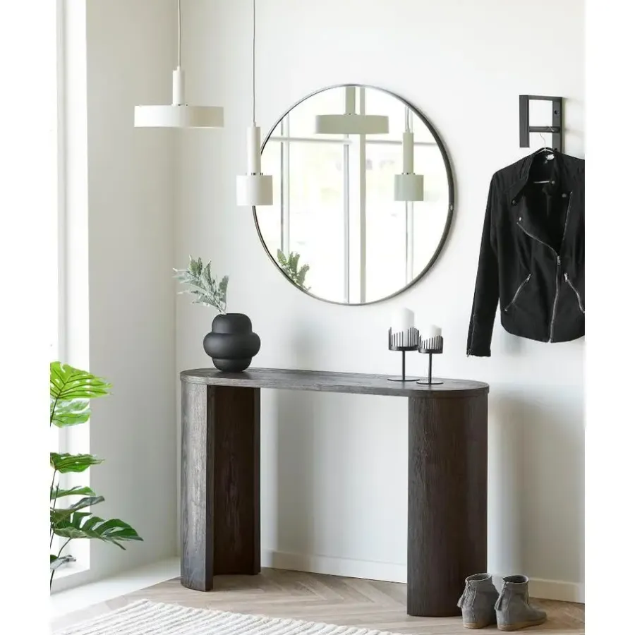 Sidetables-Merkloos Hioshop Jorun sidetable donkerbruin