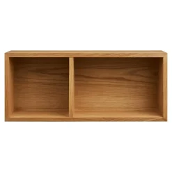 Wandplanken-Merkloos Hioshop Kria wandplank 2 planken eikenfineer