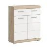 Merkloos Hioshop Lambada badkamerkast 2 deuren- 1 lade wit hoogglans- eiken decor