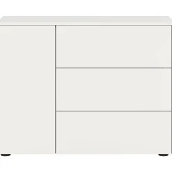 Dressoirs-Hioshop Loft dressoir 3 laden 1 deur wit