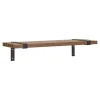 Wandplanken-Hioshop Luxor Wandplank natuur- zwart