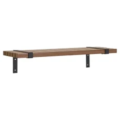 Wandplanken-Hioshop Luxor Wandplank natuur- zwart
