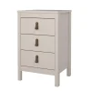 Hioshop Madrid nachtkastje 3 lades cashmere