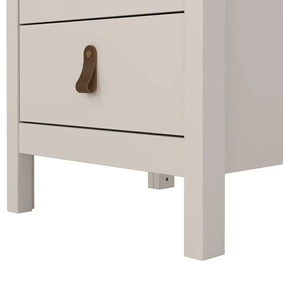 Hioshop Madrid nachtkastje 3 lades cashmere
