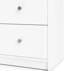 Hioshop Maria kommode breed met 6 lades- wit