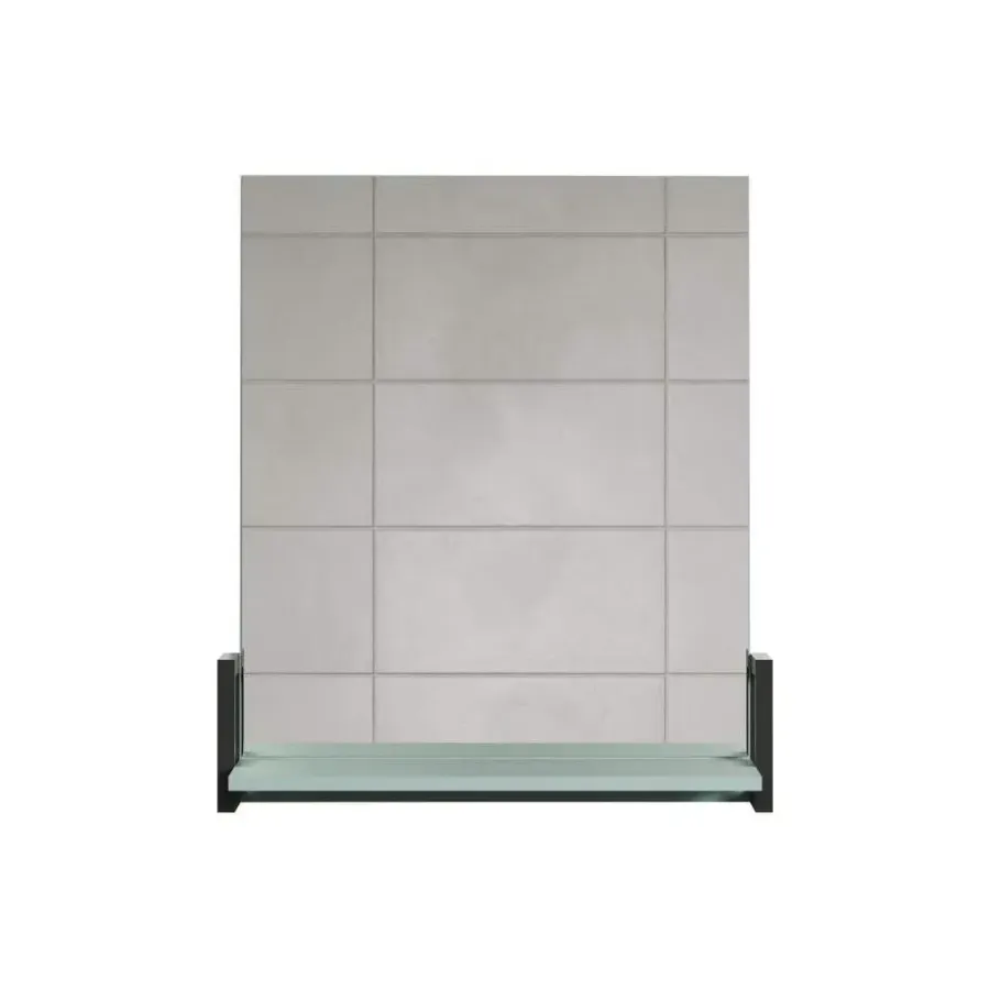 Spiegelkasten-Hioshop Matix spiegel bad met plank blauw- grijs