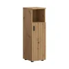 Hoge Kasten-Merkloos Hioshop Mone badkamerkast 1 deur- 1 plank eiken decor